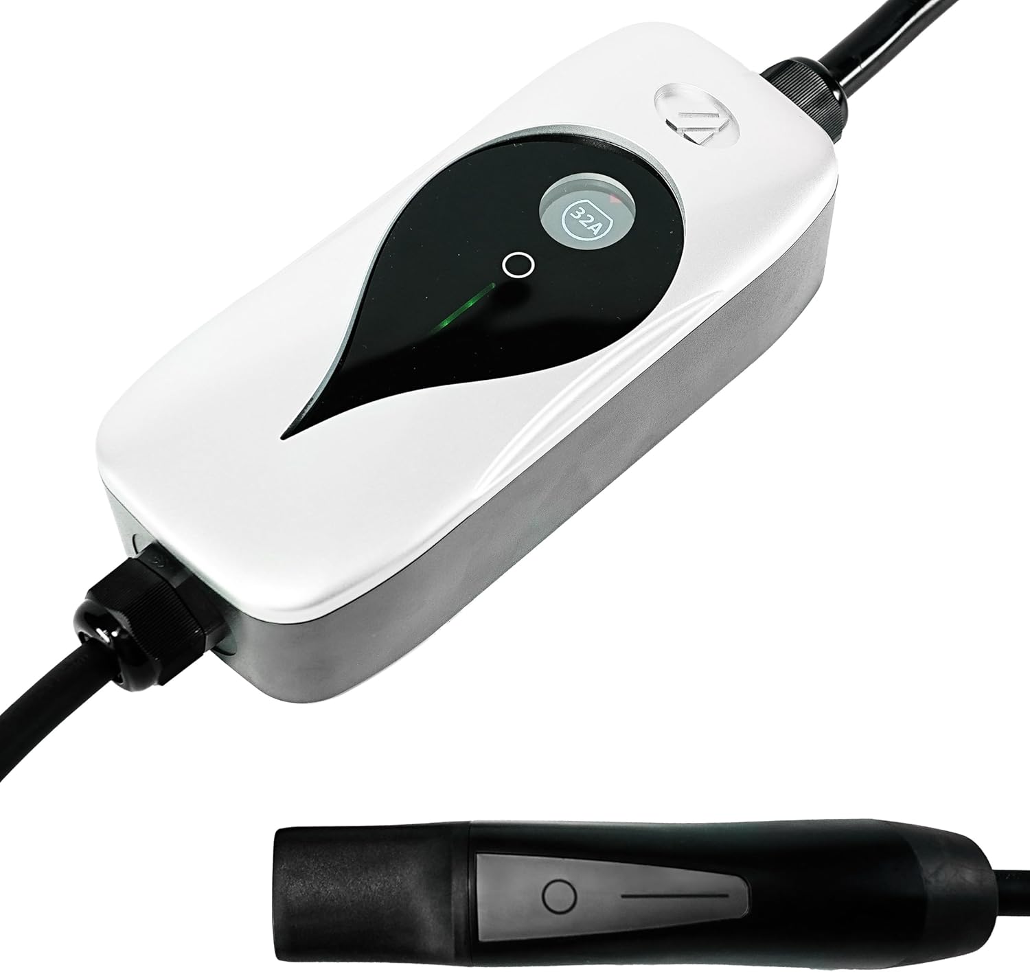 Tesla Model Y/3/S/X Portable EV Charger Level 2, 32Amp, 90-260V, 7KW, Charging Cable with NEMA 10-30 Male Plug Home Charging, Ev Charge Station Charge Gun, with Cable and Connector 